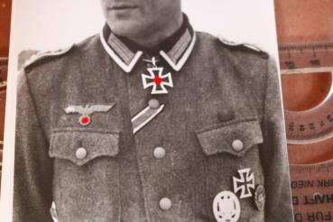 Preview: Portrait mir unbekannter Ritterkreuzträger - neuzeitlicher Abzug